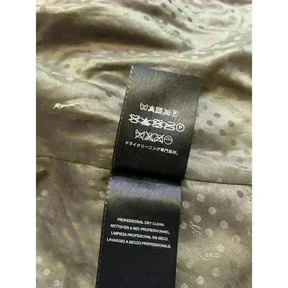 GUESS Women’s Size SM Military Green Trench Rain Coat Jacket Gold Draw String - Picture 7 of 7